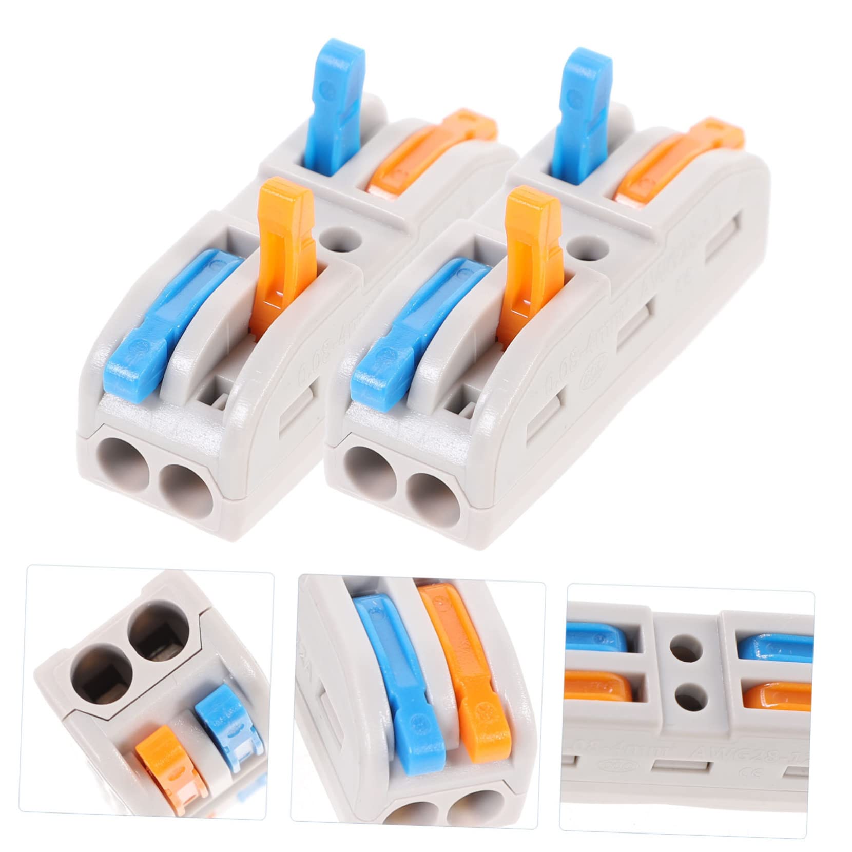 10pcs Electrical Wire Connectors - Lever Nut Splice Terminal Blocks for Secure Wiring - Ideal for Home, Office & DIY Electrical Projects