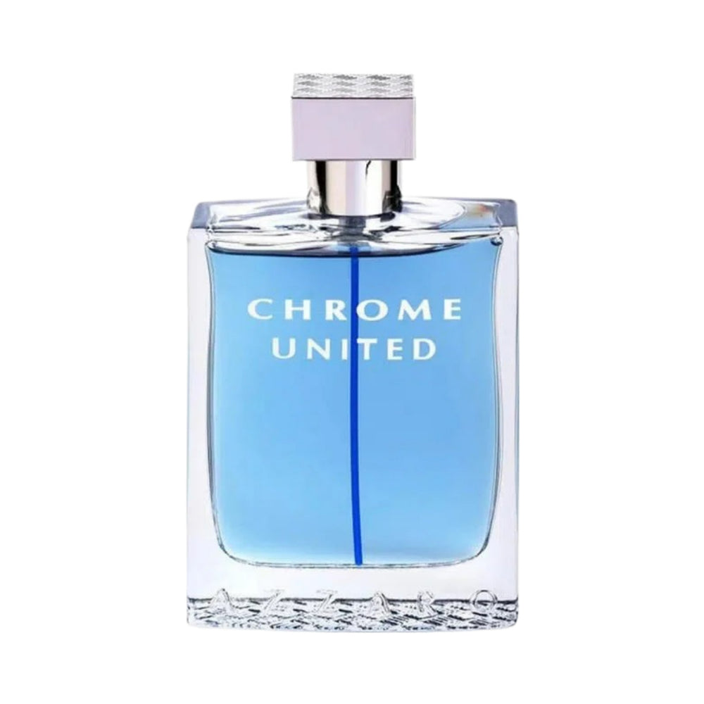 Chrome United Eau de Toilette for Men - 100ml Cologne Spray - Fresh Citrus & Woody Fragrance - Long Lasting Perfume for Daily Wear, Office & Date Night