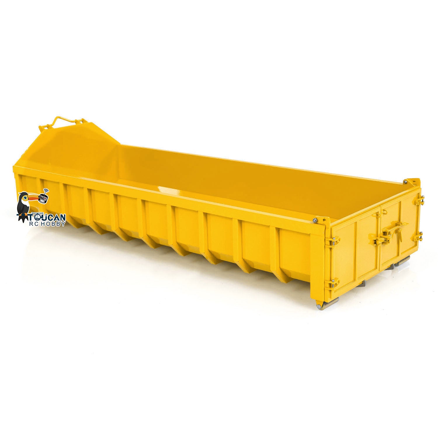 1/14 Scale Painted U-Shaped Short Bucket for 10x10 Hydraulic RC Full Dump Truck & 8x8 Radio Controlled Cars - DIY Model Parts for Construction Simulation & Off-Road Play
