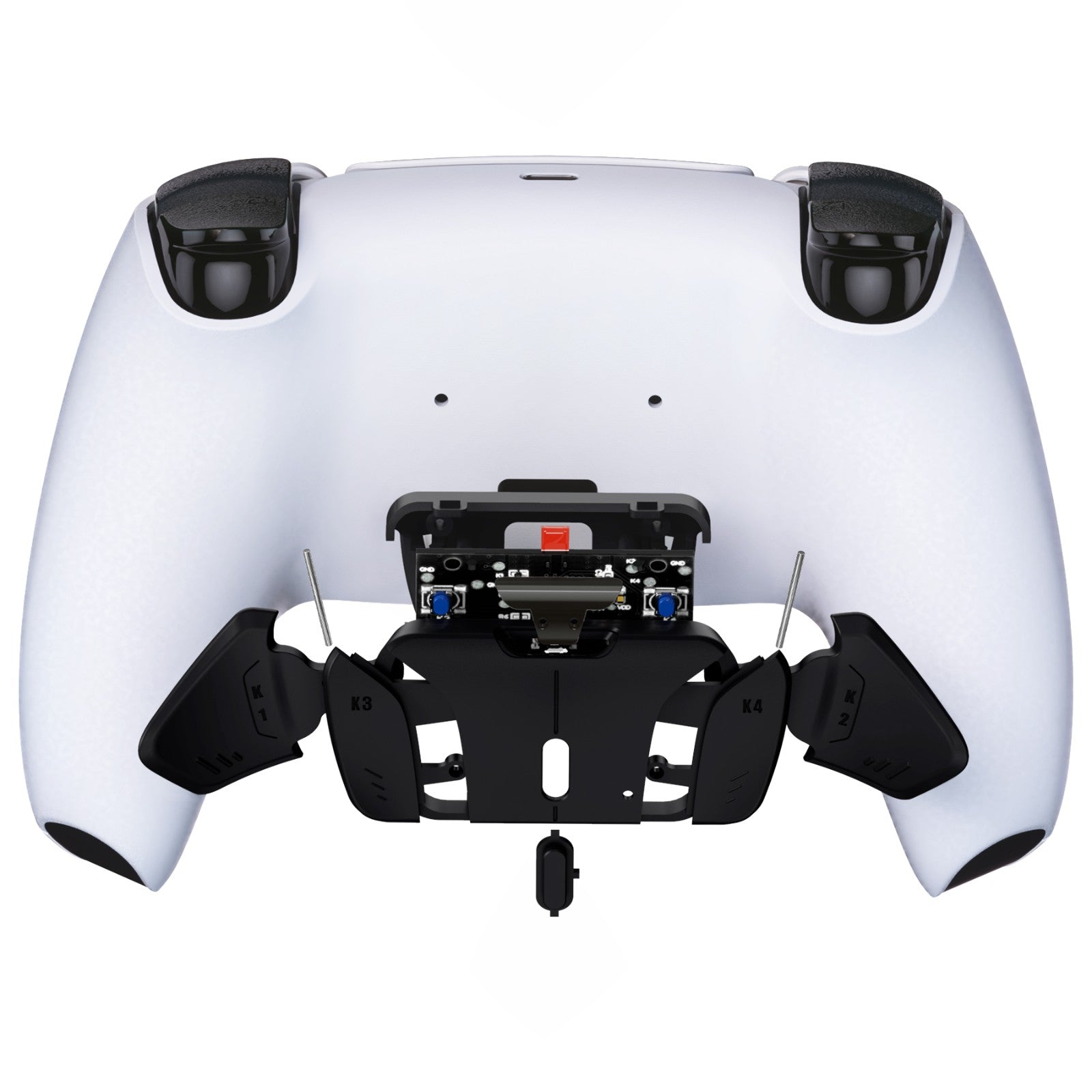 eXtremeRate RISE to RISE4 Conversion Kit - Black K1 K2 K3 K4 Back Buttons Housing & Remap PCB Board for PS5 Controller | DIY Gaming Upgrade | Compatible with RISE & RISE4 Kits (VPFM5001P) | Perfect for Competitive Gaming & Custom Controller Mods