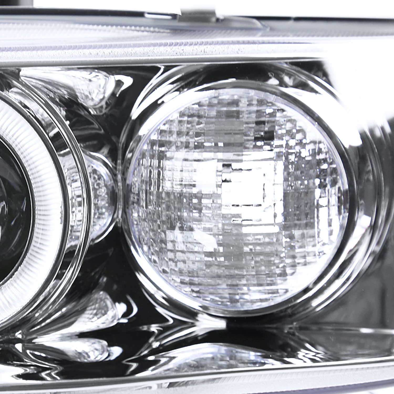 Spec-D LED Projector Headlights for 1994-1997 Honda Accord - Chrome Housing, Clear Lens (Pair) - Upgrade Your Ride