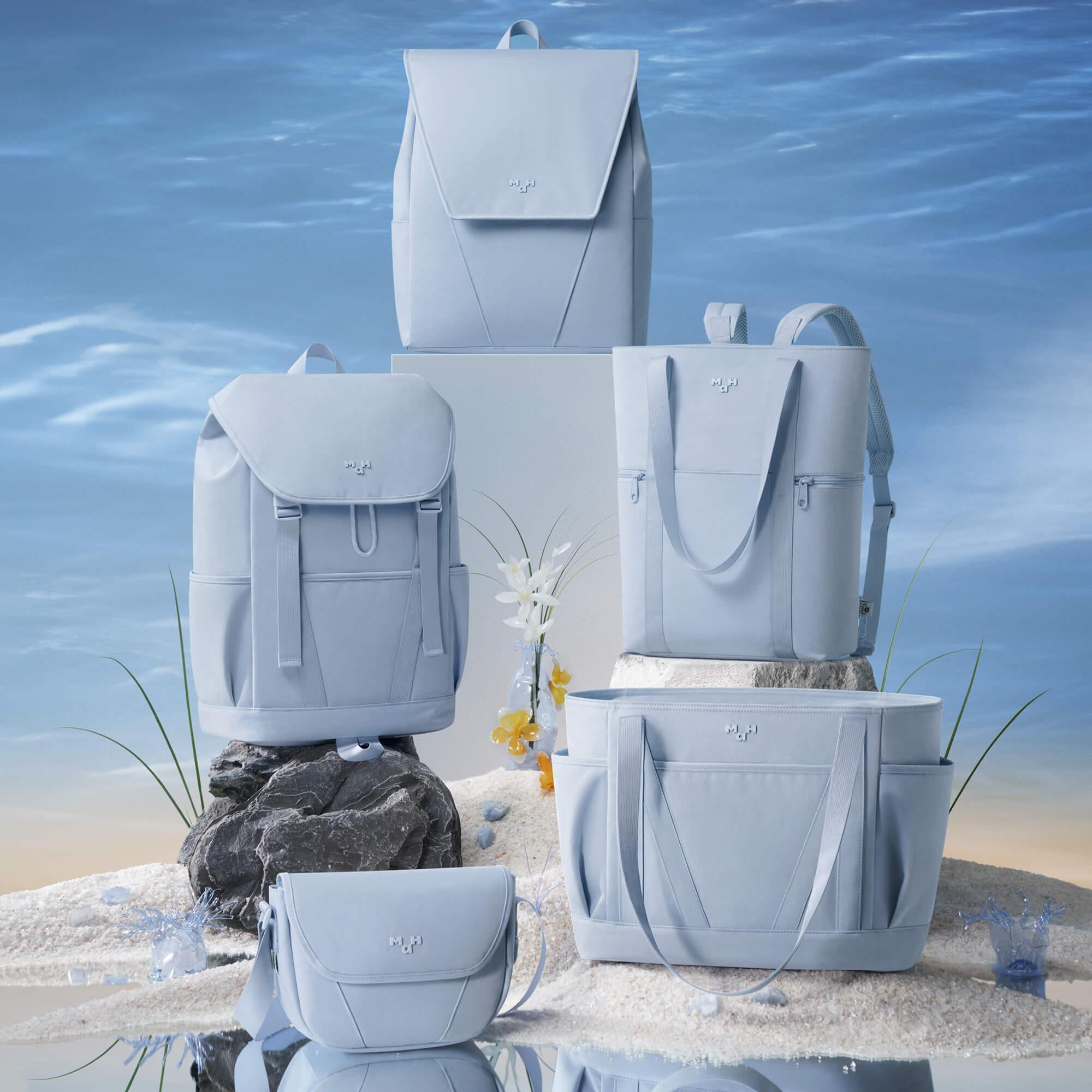 Lightweight 13L Cloud Blue Backpack for Teens & Students - Perfect for School, Travel & Daily Use