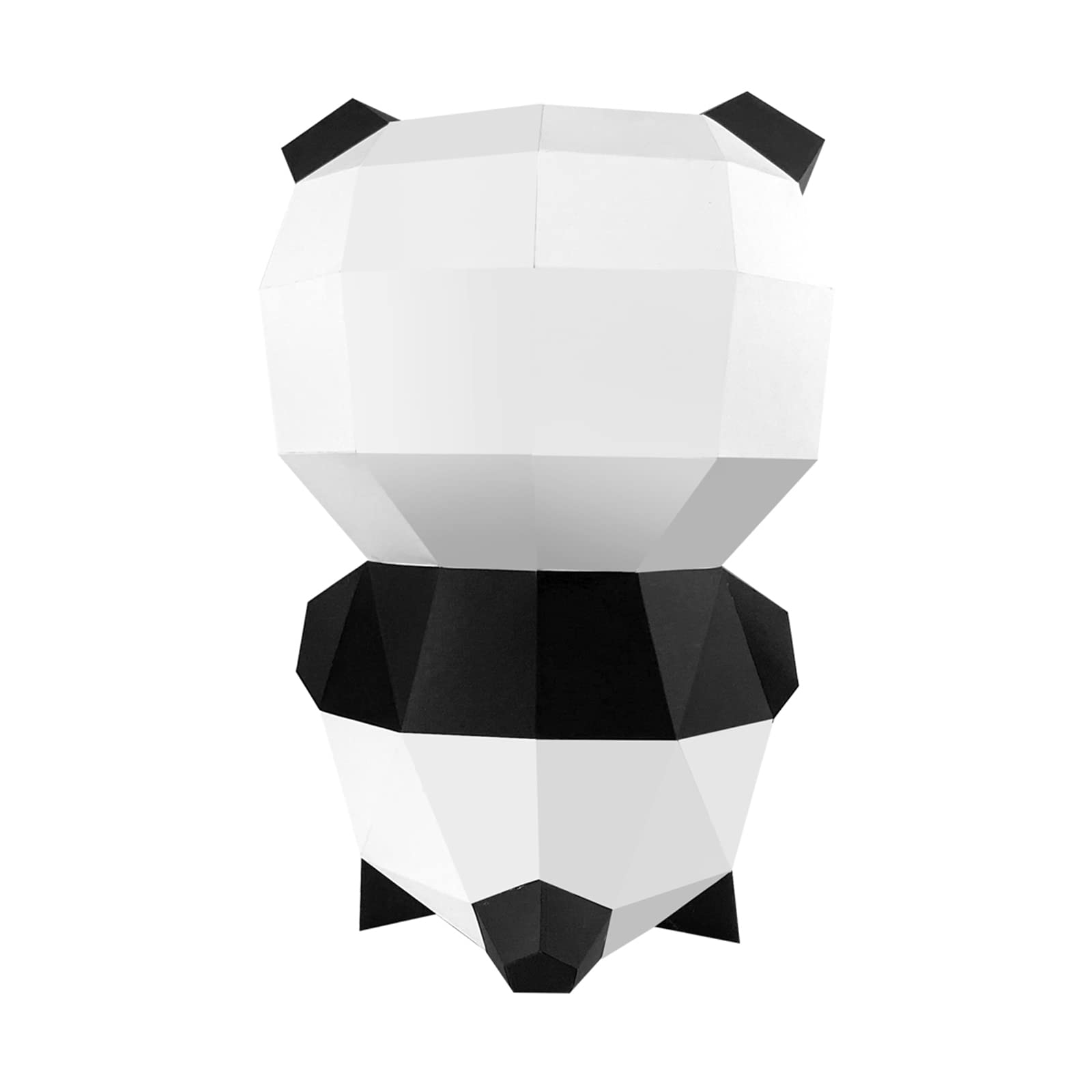 Handmade 3D Panda Origami Paper Sculpture - DIY Geometric Puzzle for Home Decoration, Creative Gift & Office Desk Ornament | Perfect for Kids Crafts, Party Favors & Asian-Themed Decor