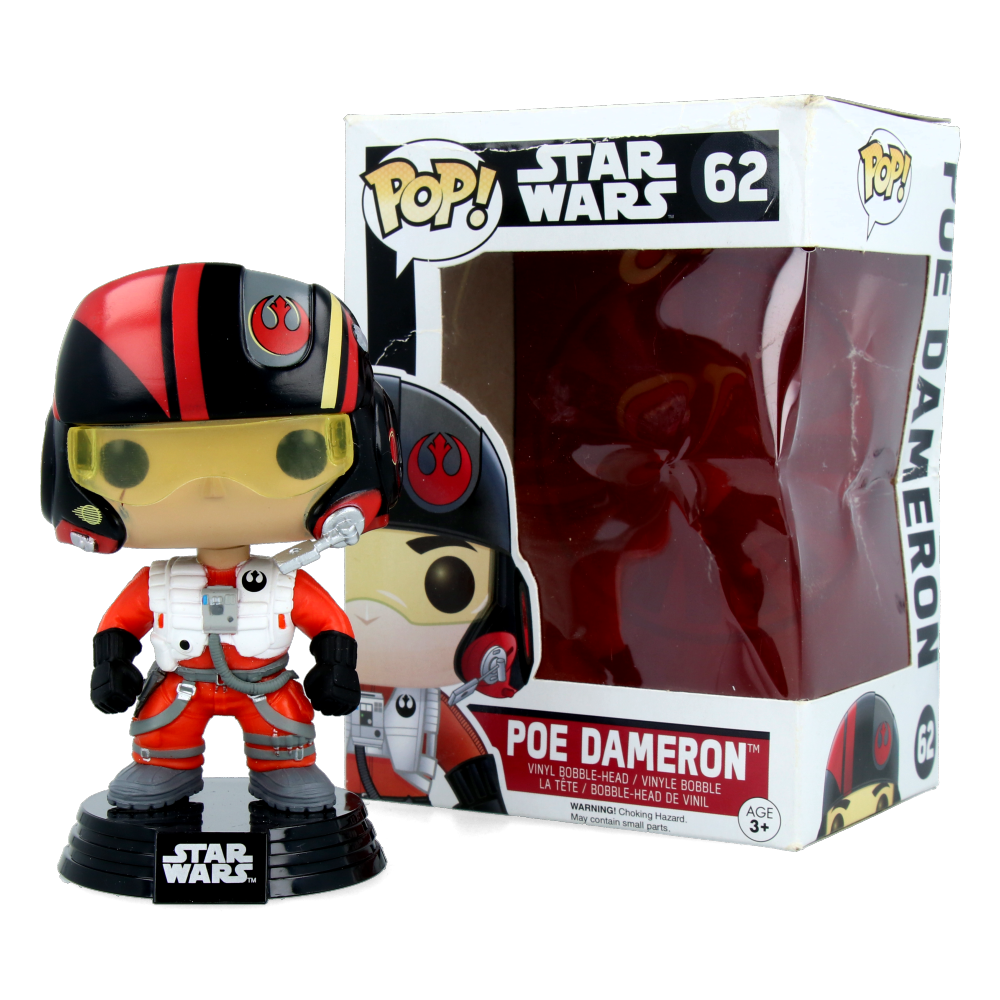 Funko Pop Poe Dameron Star Wars Collectible Vinyl Figure - Perfect for Fans, Gift Ideas & Display in Home or Office