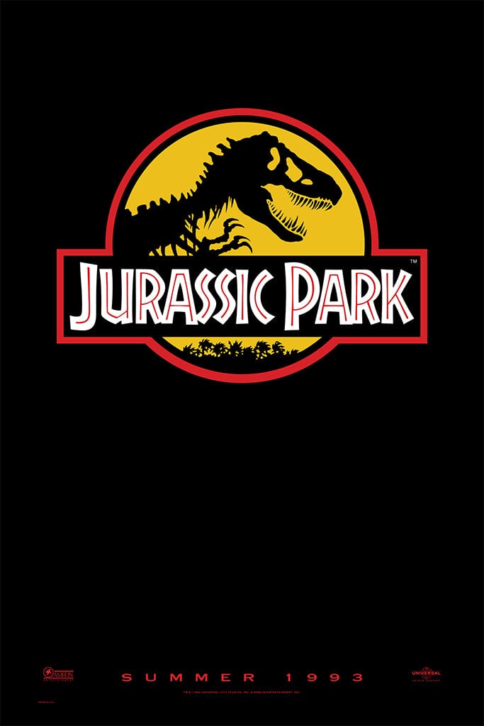 Jurassic Park Movie Teaser Poster - Classic Dinosaur Film Collectible for Home Theater & Fan Room Decor