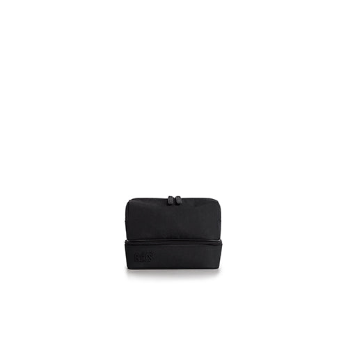 Black Cosmetic Organizer - Travel Makeup Storage Case with Adjustable Compartments for Brushes, Lipsticks & Skincare - Perfect for Home, Travel & Salon Use