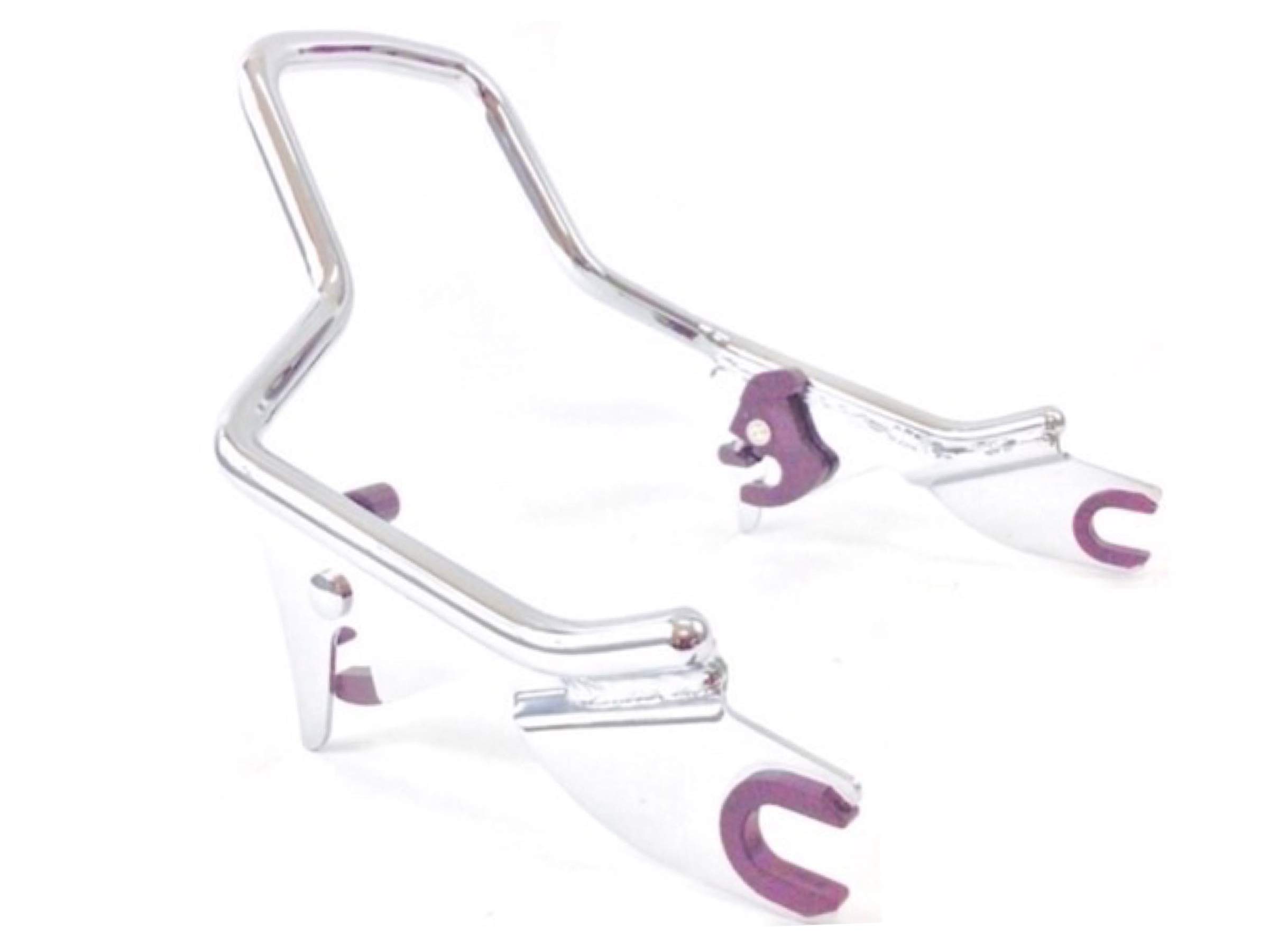 Chrome Low Short Passenger Backrest Sissy Bar for Harley Davidson Touring Street Glide & Road King (2009-2019) - Model 52610-09A | Comfortable Rear Seat Support for Long Rides & Cruising