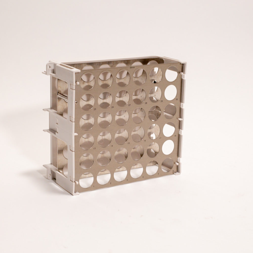 Foxy® R1 & R2 Tube Rack for 25mm Diameter Laboratory Tubes (36 Capacity) - Perfect for Lab Organization, Sample Storage & Test Tube Management