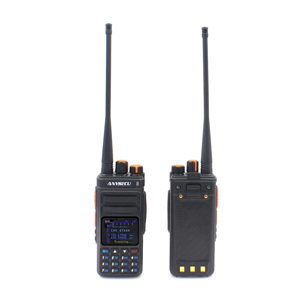 ANYSECU UVF9plus 10W UHF VHF Two-Way Radio with Frequency Counter - Long Range Walkie Talkie for Outdoor Adventures, Construction Sites & Emergency Communication