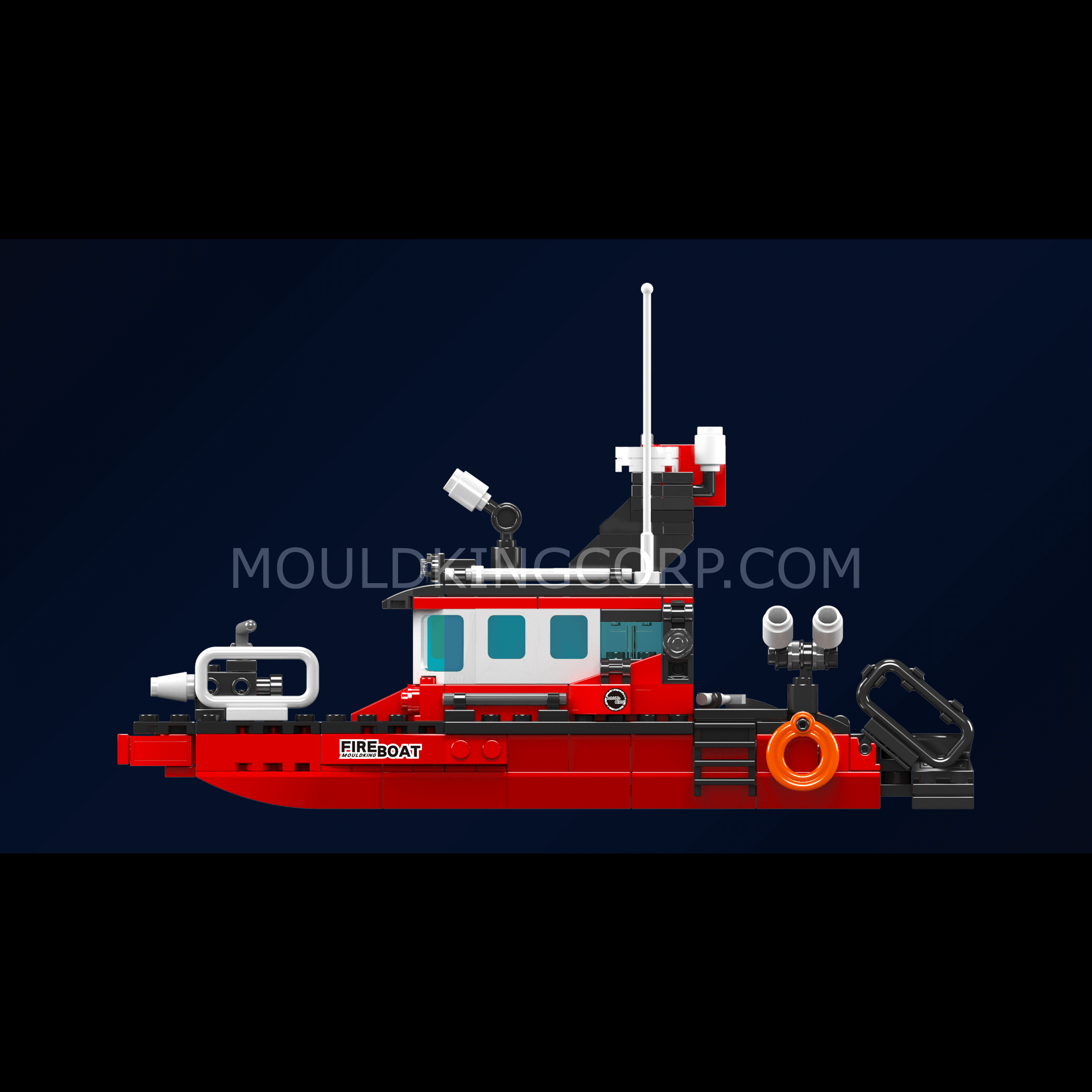 Mould King 10082 Fireboat Building Set - 315 Piece Fire Rescue Boat Toy for Kids, STEM Educational Building Blocks for Boys & Girls | Perfect for Creative Play, Birthday Gifts & Classroom Activities
