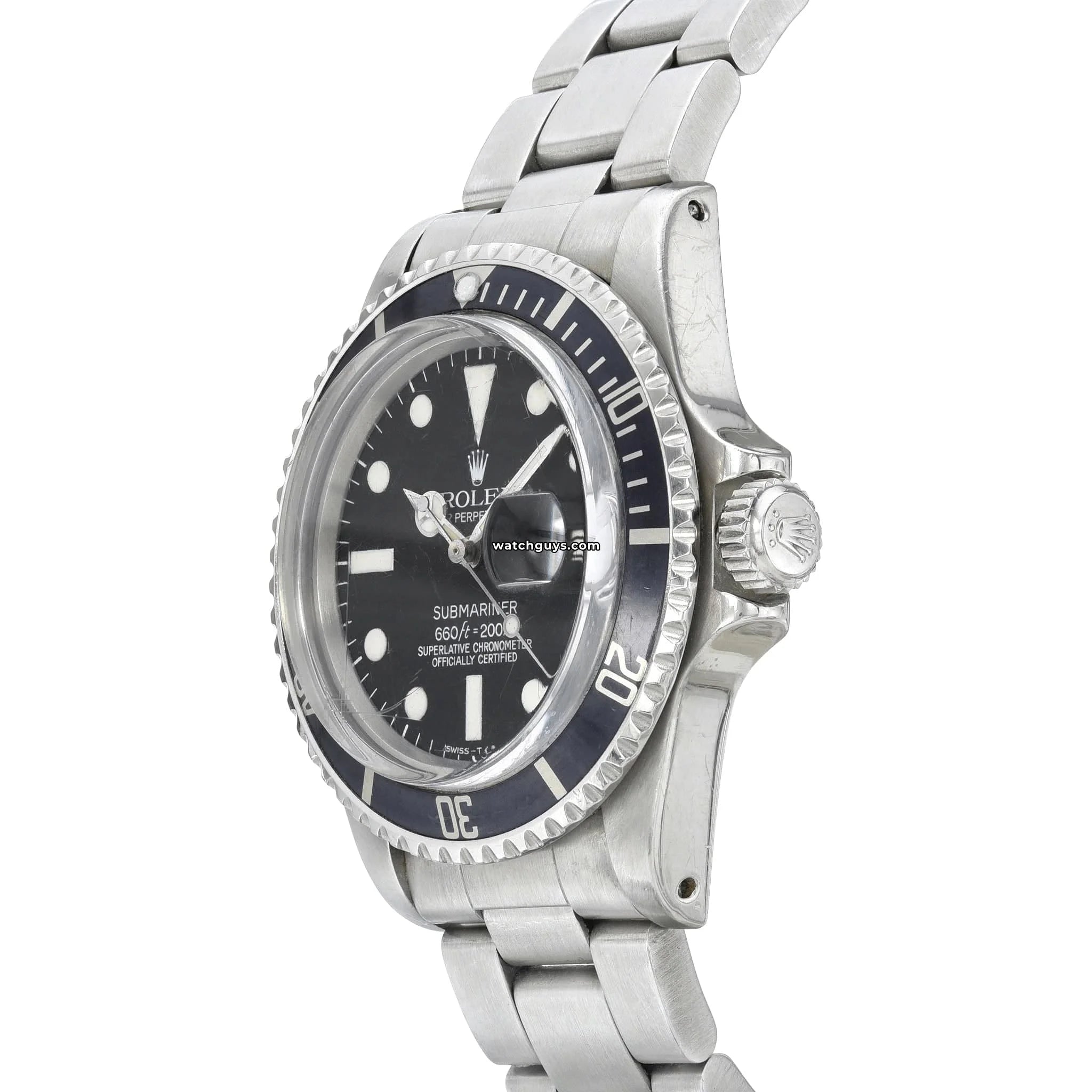 Vintage Rolex Submariner 1680 Men's Watch - 40mm Stainless Steel Luxury Diver Watch for Professional Scuba Diving & Everyday Wear