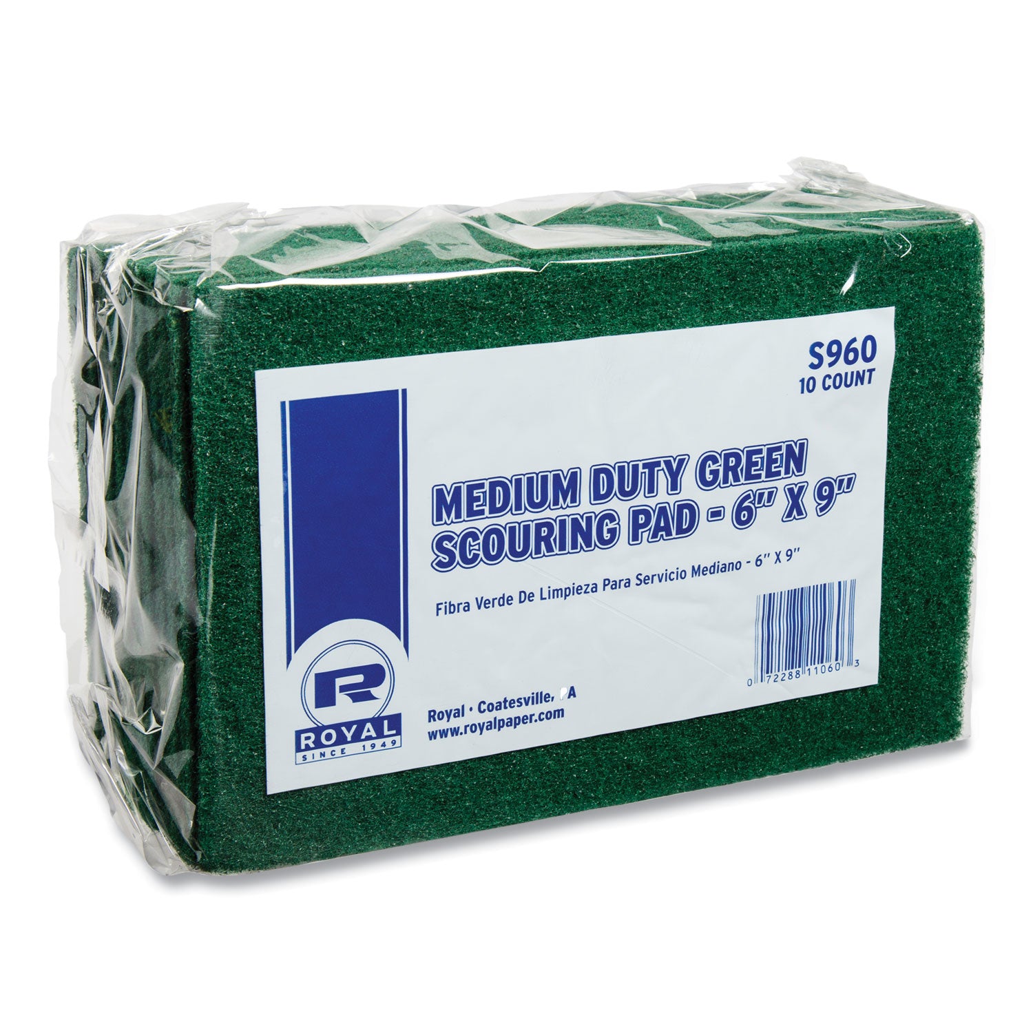 AmerCareRoyal® Medium Duty Scouring Pads - 6