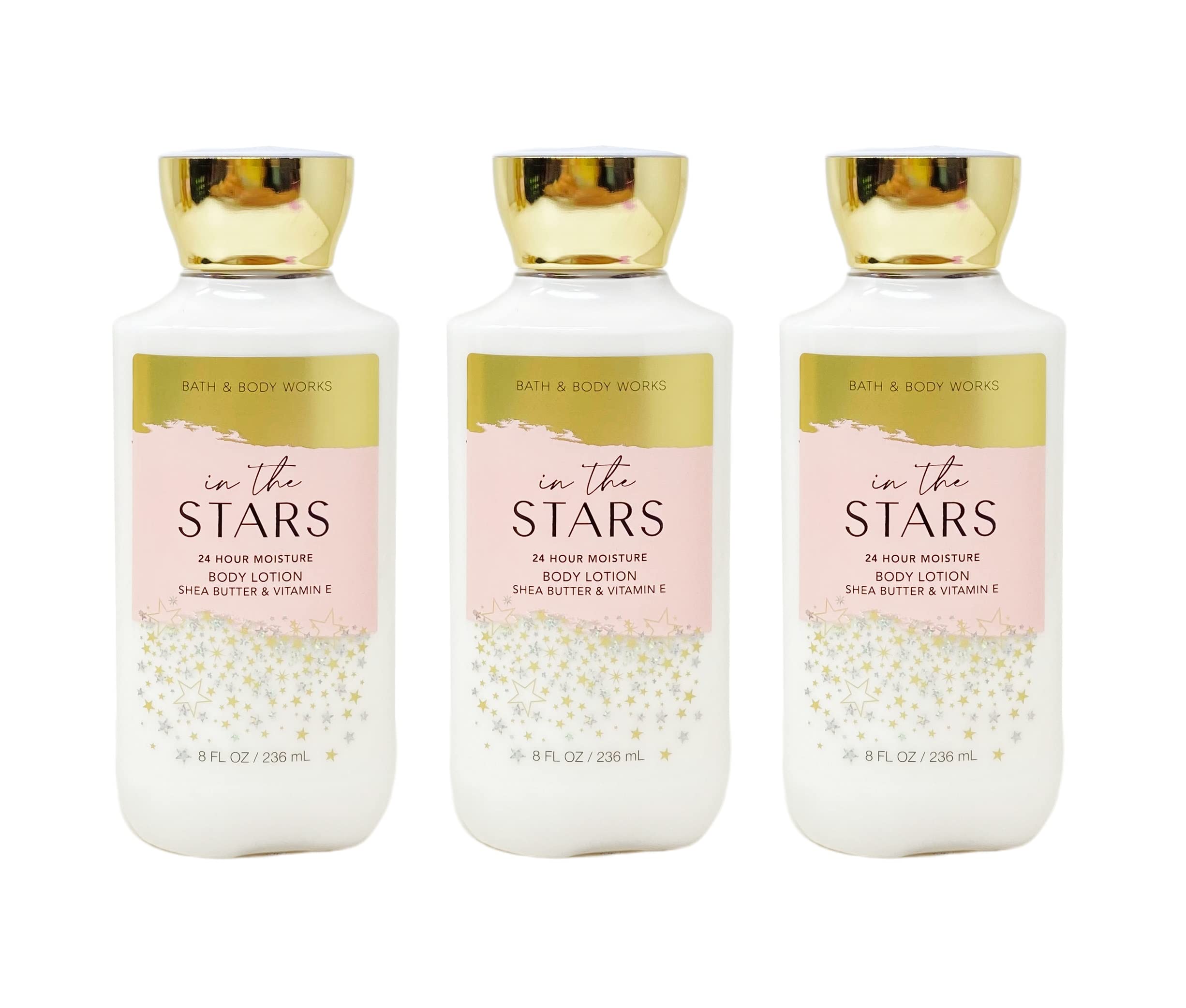 Bath & Body Works In the Stars 24-Hour Moisturizing Body Lotion Set of 3 | Long-Lasting Hydration for Dry Skin | Perfect for Daily Use, Gifts & Self-Care Routine