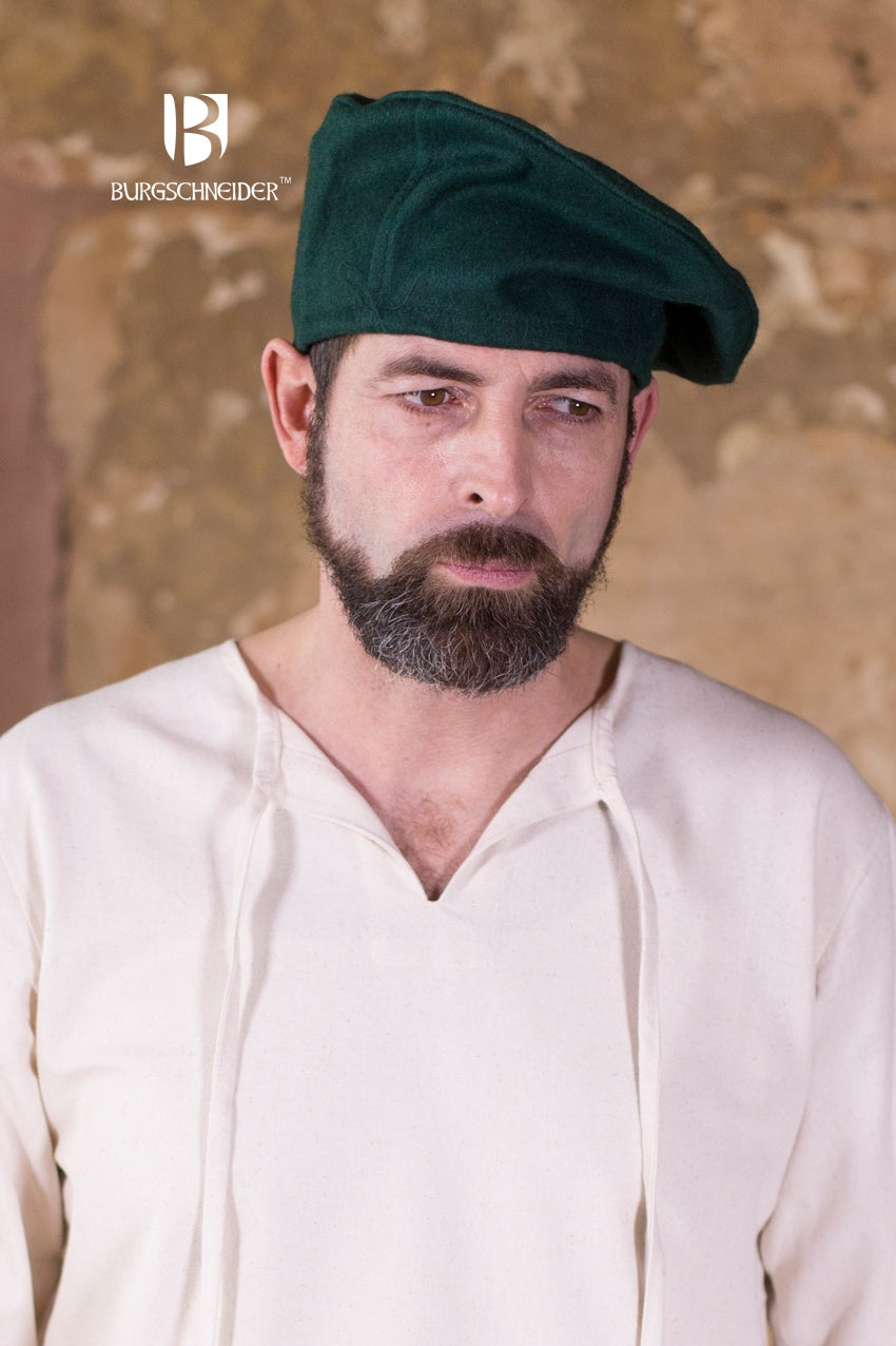 Wool Beret Harald Green - Classic Winter Hat for Women & Men - Perfect for Outdoor Activities, Fashion & Travel