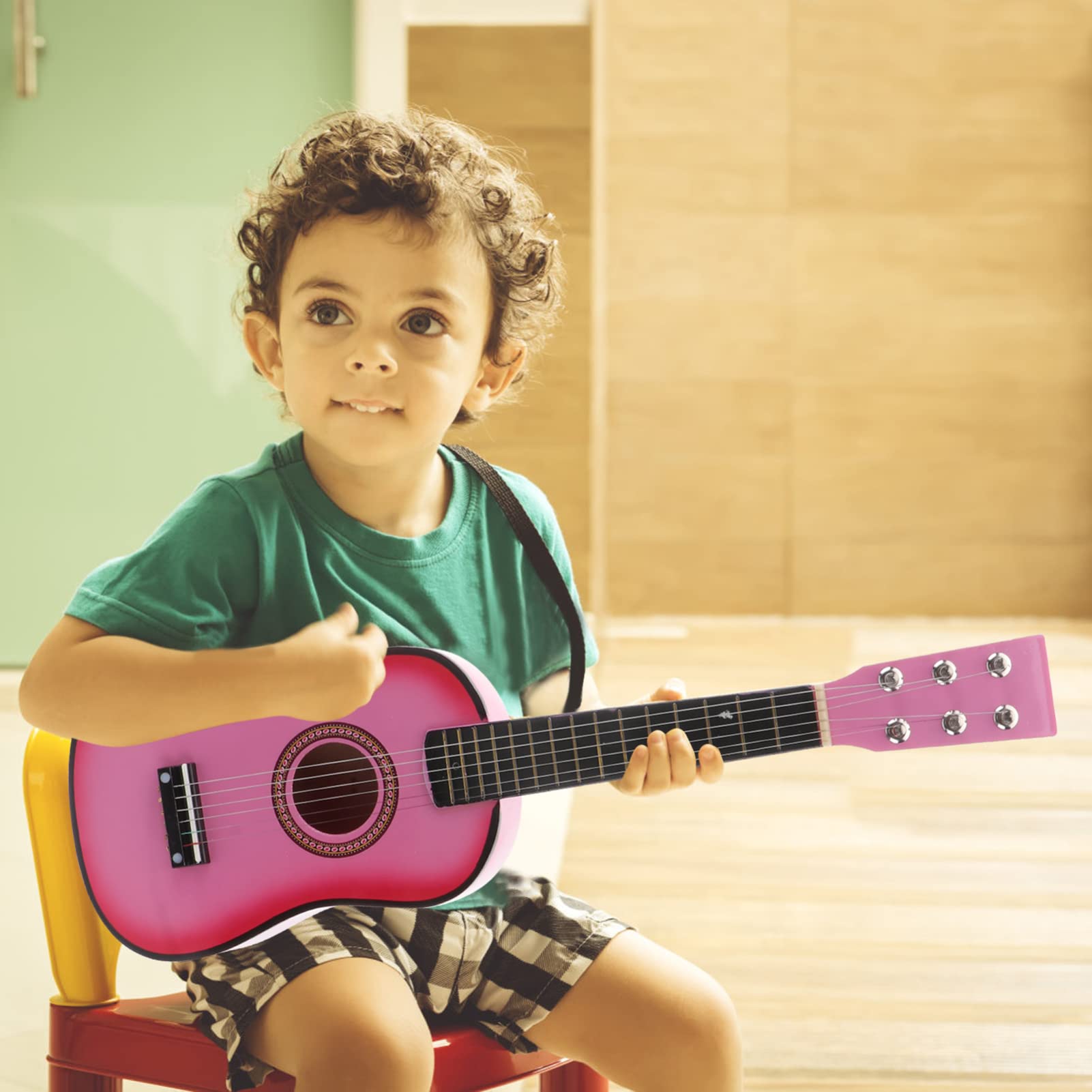 Toddmomy 23 Inch 6 String Acoustic Guitar for Kids - Beginner Children's Musical Instrument with Soft Nylon Strings | Perfect for Learning, Birthday Gifts & Family Music Time
