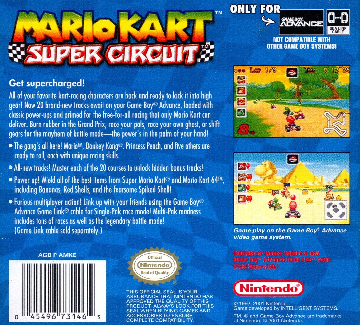 Mario Kart: Super Circuit - Nintendo GBA Racing Game for Kids & Adults - Perfect for Family Game Nights & Travel Entertainment