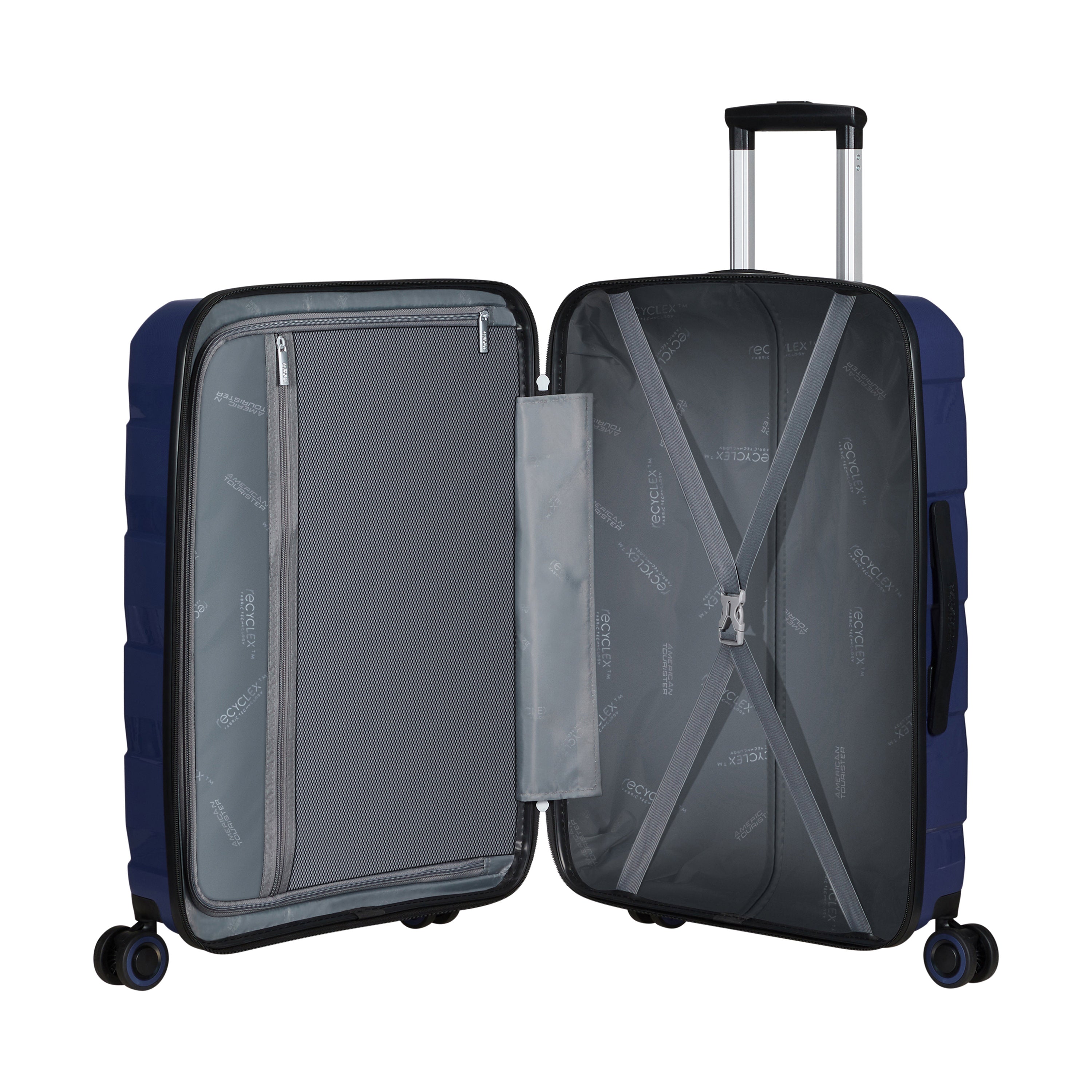 American Tourister Air Move Spinner Medium Luggage - Lightweight Expandable Suitcase with 360° Wheels for Travel, Business Trips & Vacations | Perfect Carry-On for Airlines