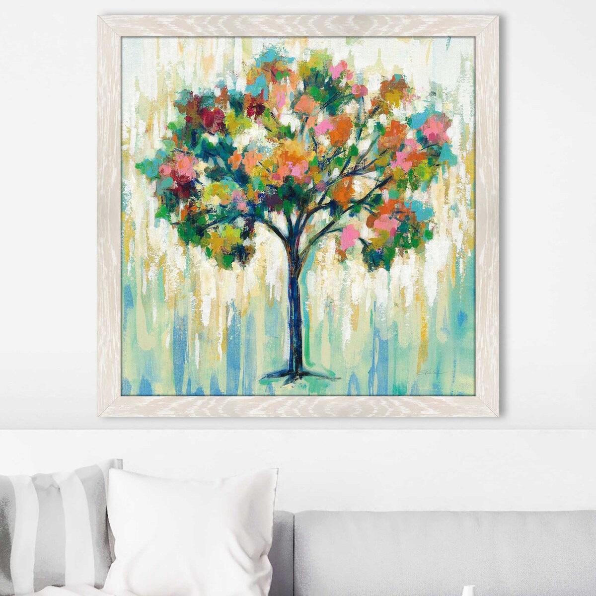 Blooming Tree by Silvia Vassileva - Vibrant Acrylic Wall Art Print - Perfect for Living Room, Bedroom & Office Decor