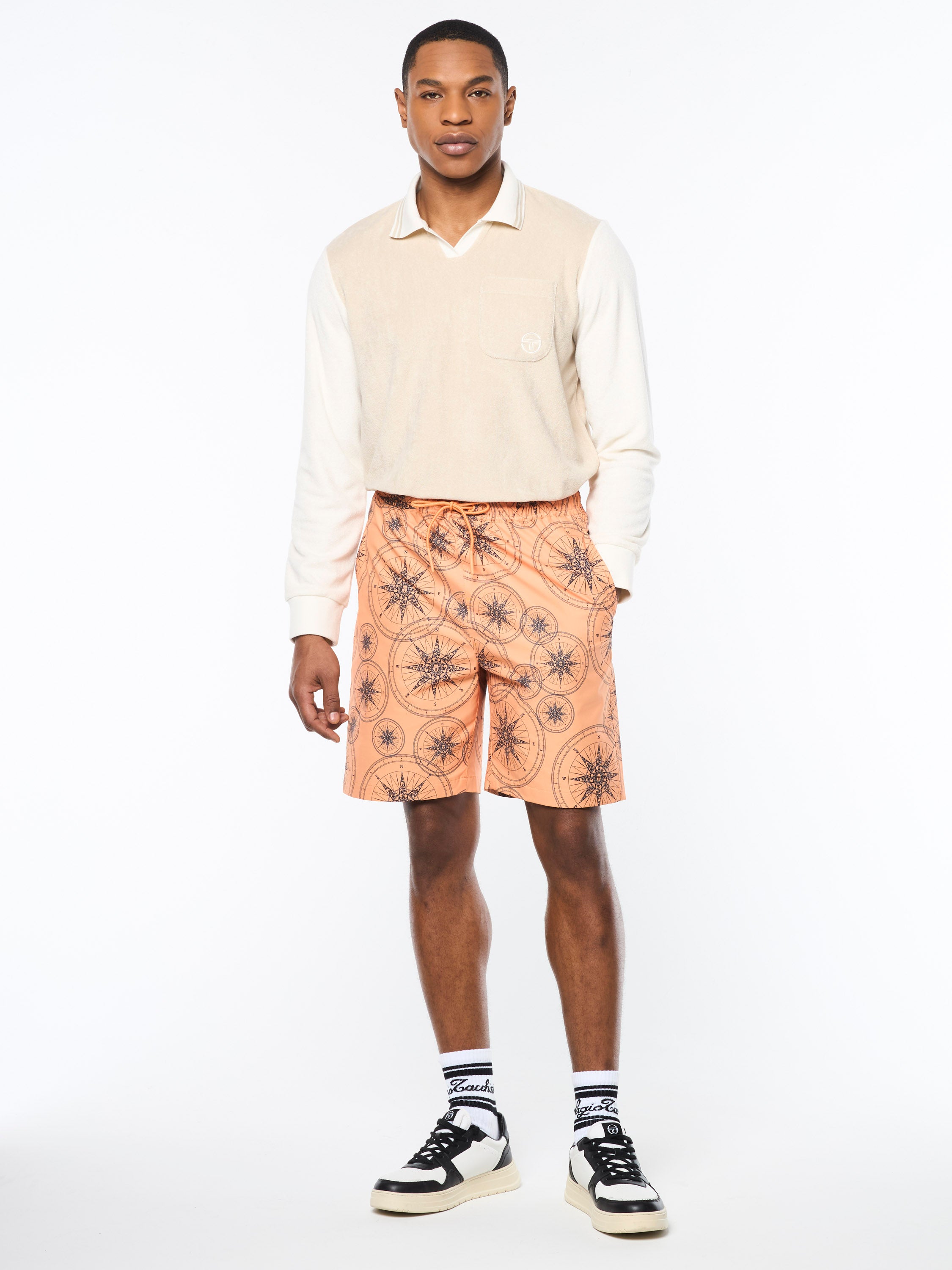 Falito Men's Quick-Dry Swim Shorts - Tangerine Orange for Beach, Pool & Water Sports | Lightweight & Comfortable Swim Trunks