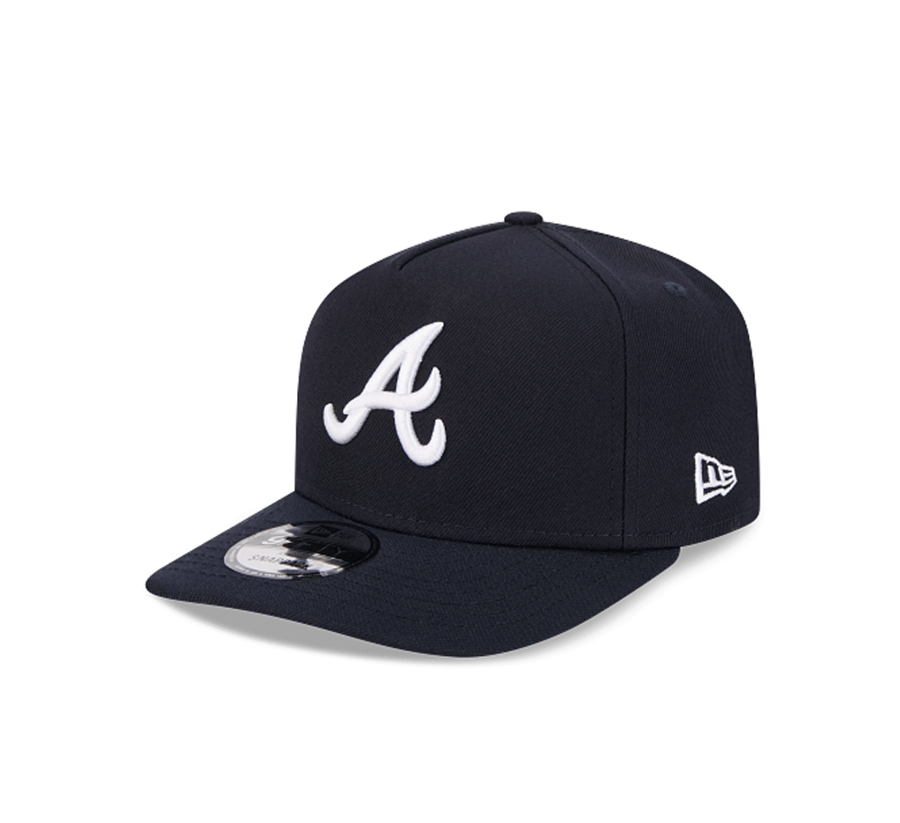 Atlanta Braves 950 A-Frame Snapback Hat - Adjustable Baseball Cap for Men & Women - Perfect for Sports, Casual Wear & Fan Gear
