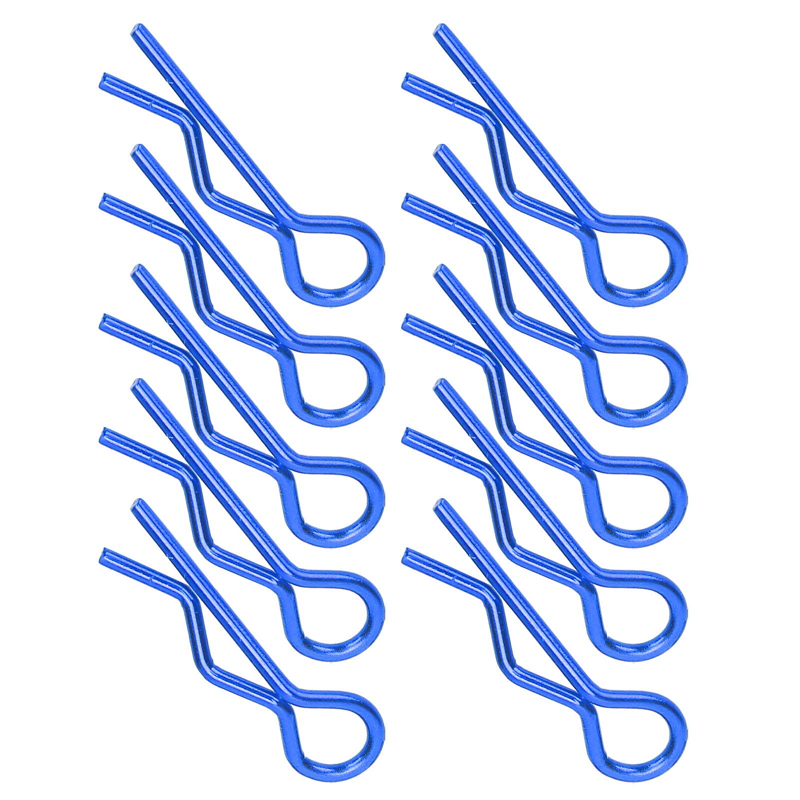 Vbestlife 10Pcs 7mm RC Car Body Clips - Strong & Durable Shell Fasteners for 1/5 1/6 1/8 1/10 Scale Remote Control Cars (Blue) - Easy Installation for RC Car Body Shell Replacement & Maintenance