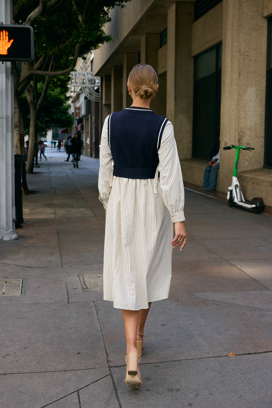 Mina Sweater Midi Dress for Women - Soft Knit Long Sleeve Wrap Dress - Perfect for Fall, Winter, Office Wear & Casual Outings