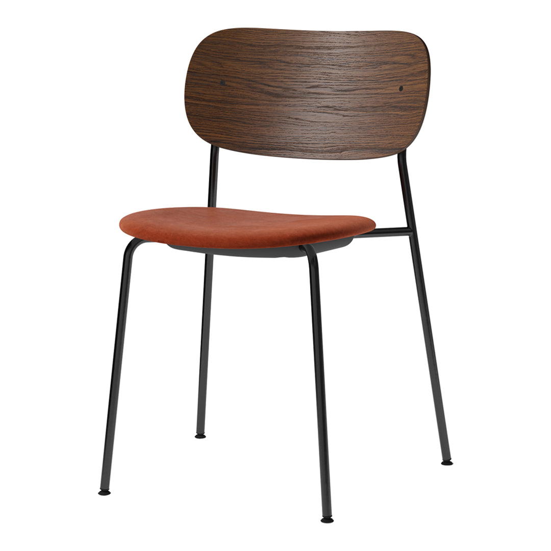 Co Dining Stackable Chair - Upholstered Seat for Kitchen, Dining Room & Outdoor Patio | Comfortable & Space-Saving Furniture