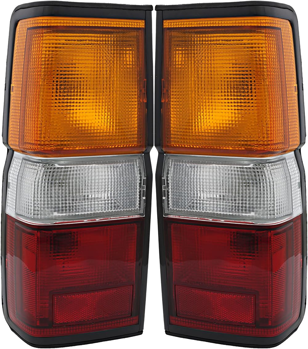 Nissan Pathfinder Tail Lights Lamps Set - Compatible with 1987-1995 Models - Driver & Passenger Side Replacement - Perfect for Off-Roading, Night Driving & Vehicle Restoration Projects