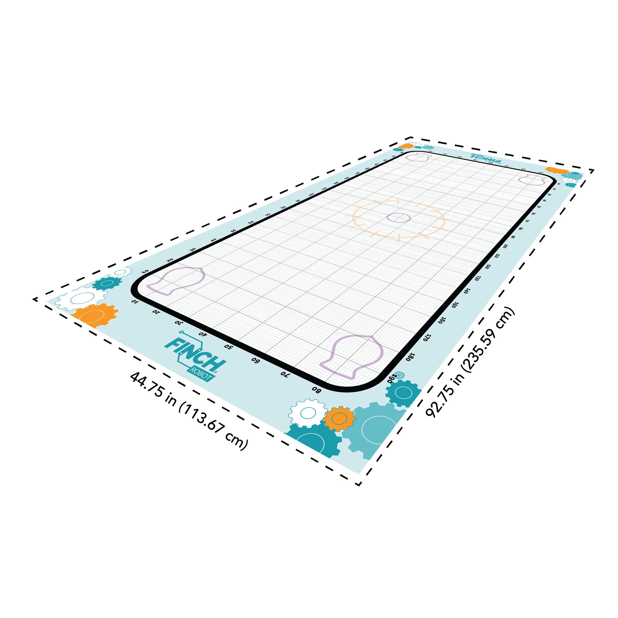 Finch Math Mat - Non-Slip Educational Floor Mat for Kids Learning Numbers, Counting & Math - Perfect for Homeschool, Classroom & Playroom Activities