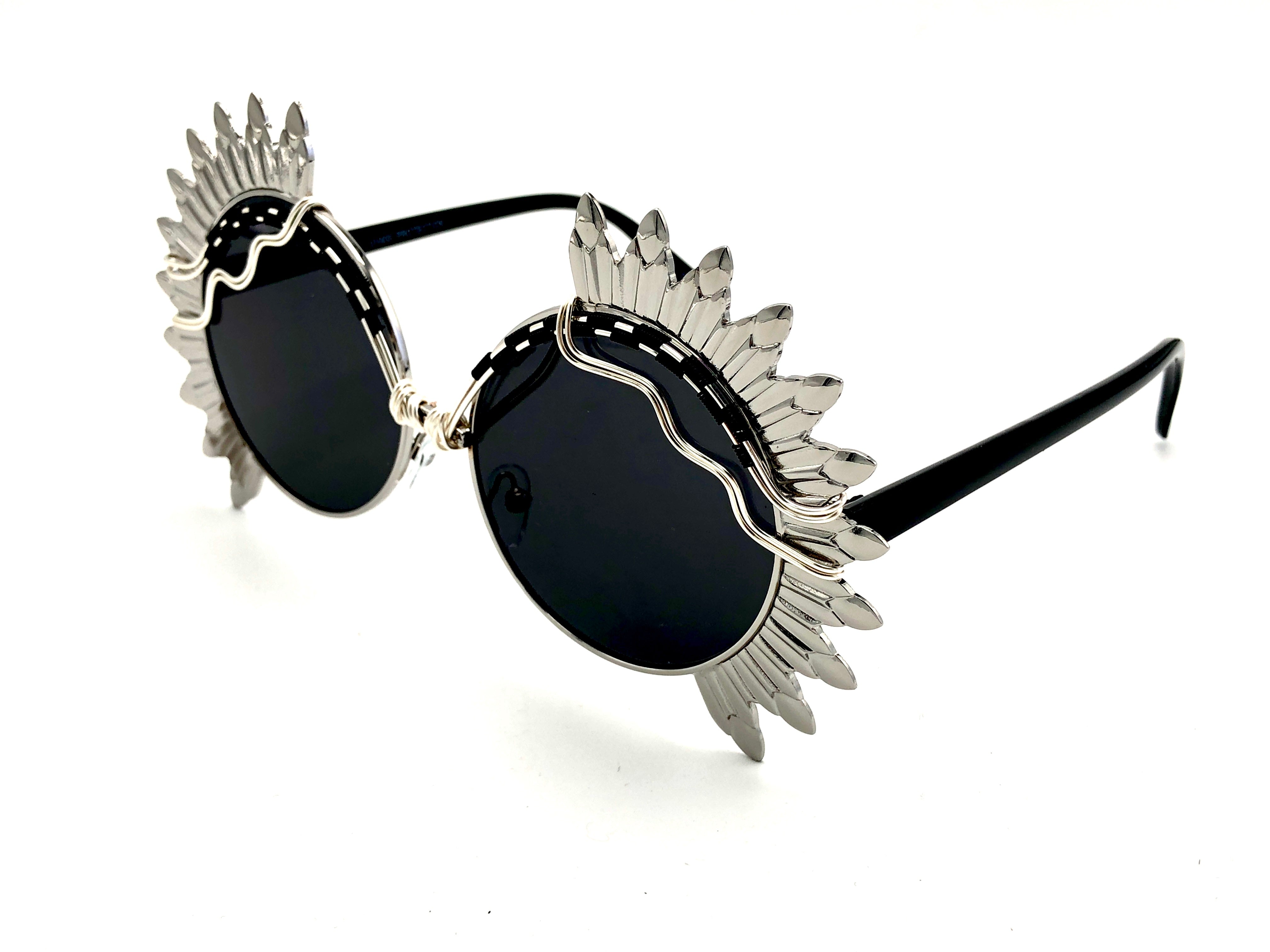 Stylish SUNFLOWER Silver Black Necklace - Perfect for Women's Daily Wear, Date Nights & Special Occasions