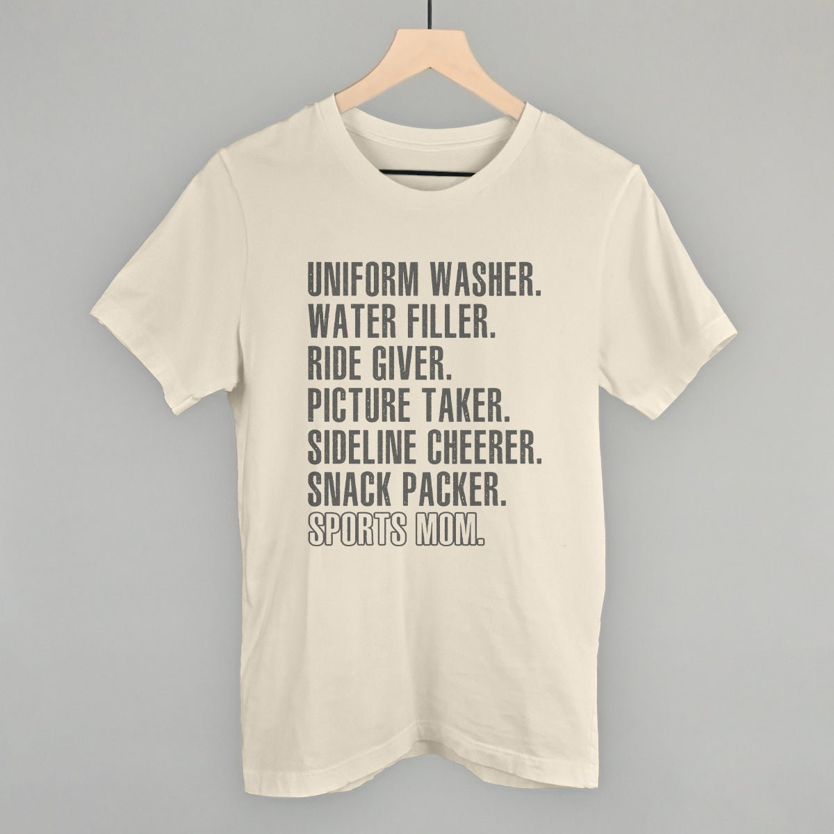 Sports Mom Distressed T-Shirt - Comfortable & Stylish Athletic Tee for Active Moms - Perfect for Gym, Running & Casual Wear