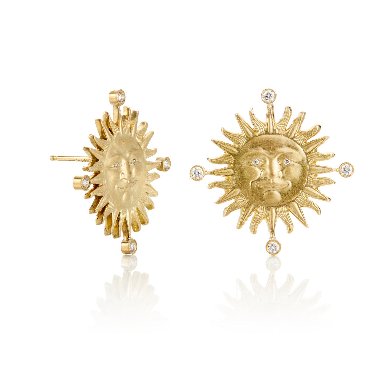 Stylish Sunface Earrings for Women - Boho Chic Dangle Hoop Earrings - Perfect for Summer Festivals & Beach Vacations