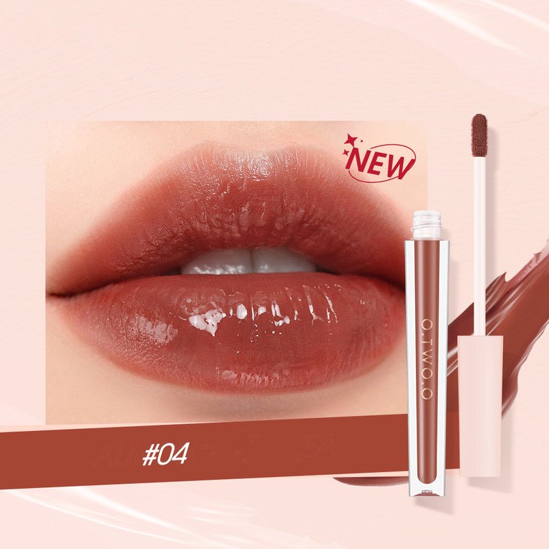 O.TWO.O Light Mist Mousse Air Lip Glaze - Hydrating Plumping Lip Gloss with Shiny Finish, Long Lasting Non-Sticky Formula for Daily Wear & Special Occasions