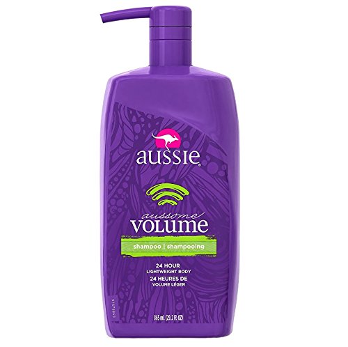 Aussie Aussome Volume Shampoo with Pump - 29.2 Fl Oz (Pack of 2) - Volumizing Hair Care for Fine & Thin Hair - Perfect for Daily Use at Home or Salon