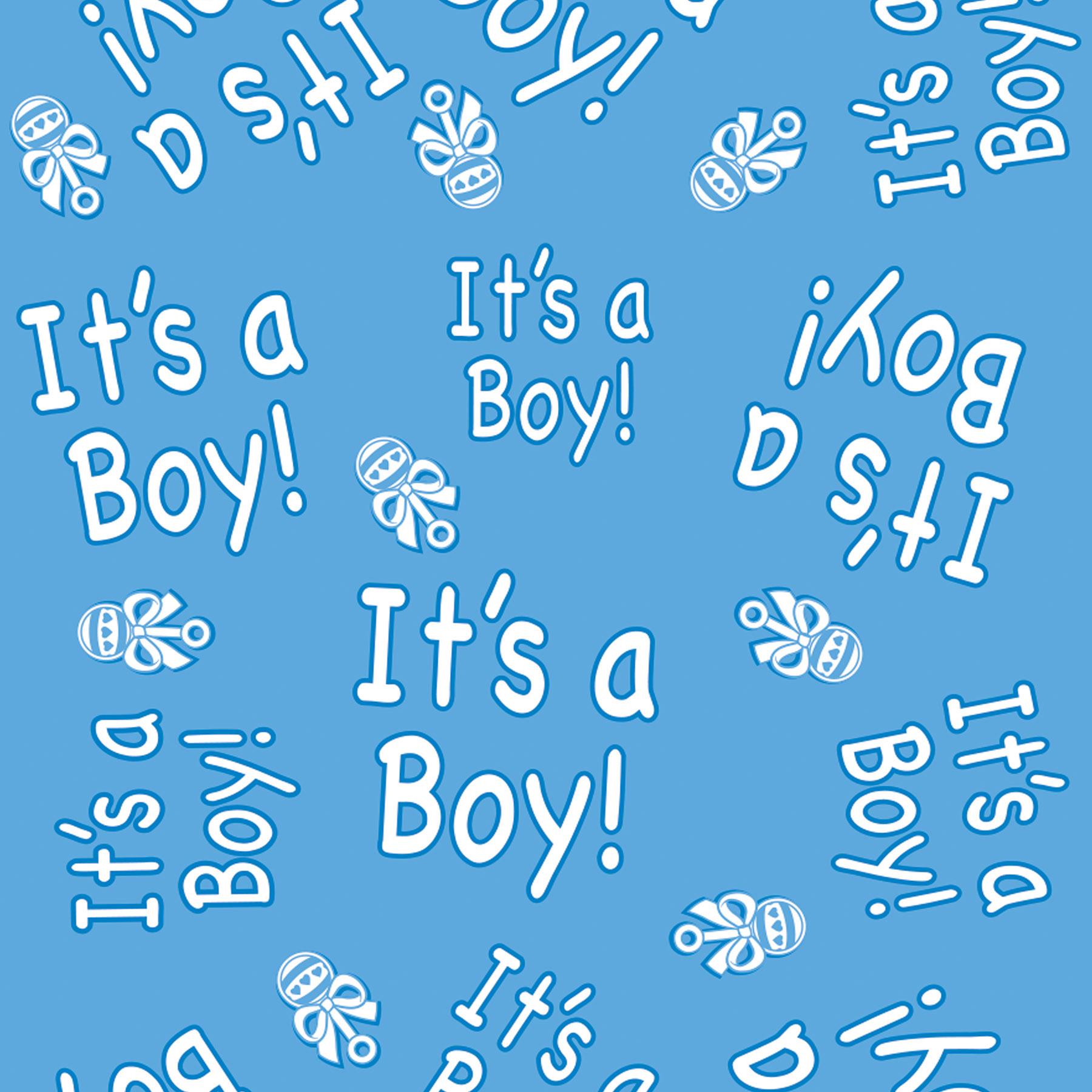 12 Pack Beistle It's A Boy! Party Table Covers - Blue Baby Shower Decorations for Boy, Gender Reveal, Birthday Celebrations & Nursery Decor