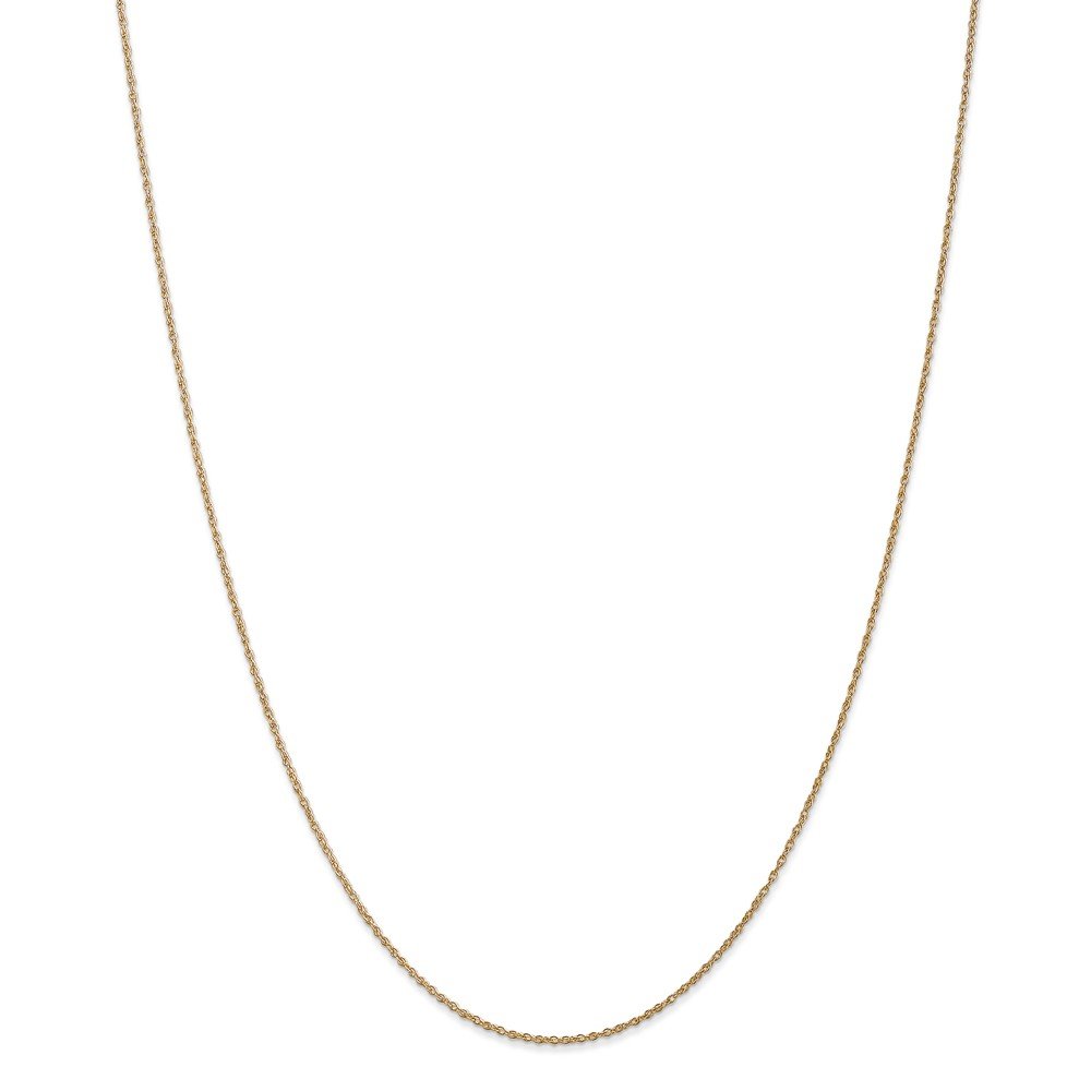 14K Yellow Gold 0.8mm Baby Rope Chain Necklace for Women - Dainty Delicate Jewelry Gift for Her, Perfect for Everyday Wear, Layering & Special Occasions