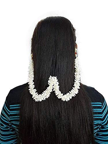 Bun Maker Hair Gajra - White Hair Accessories for Women - 15g Pack