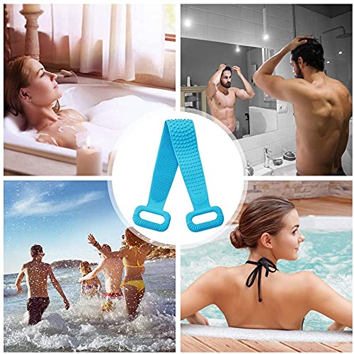 GEUNPA Exfoliating Body Scrubber Belt for Women & Men - Dead Skin Remover, Bath & Shower Scrubber for Smooth Skin - Perfect for Spa, Home Use & Gift