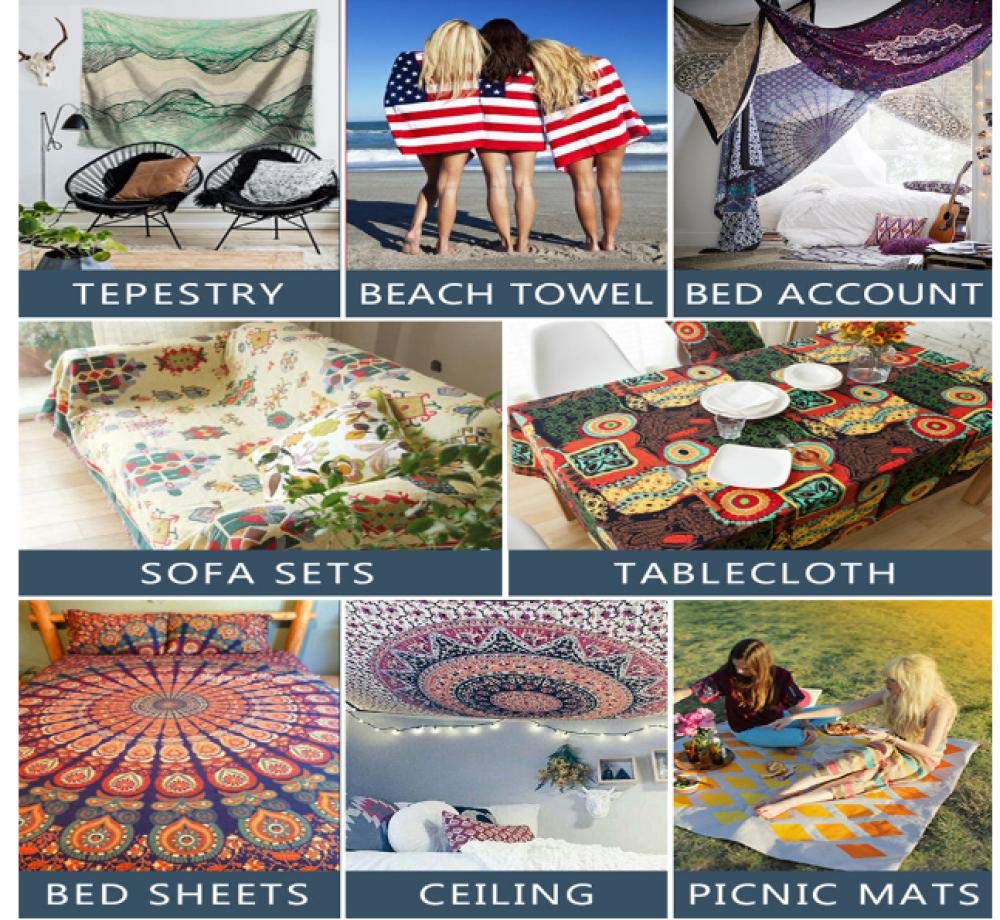 Neverland Map Tapestry Wall Hanging - 51x59 Inch Boho Decor for Living Room, Bedroom, Dorm | Beach Towel, Picnic Mat, Tablecloth, Curtain | Perfect for Home Decor, Gifts & Outdoor Adventures