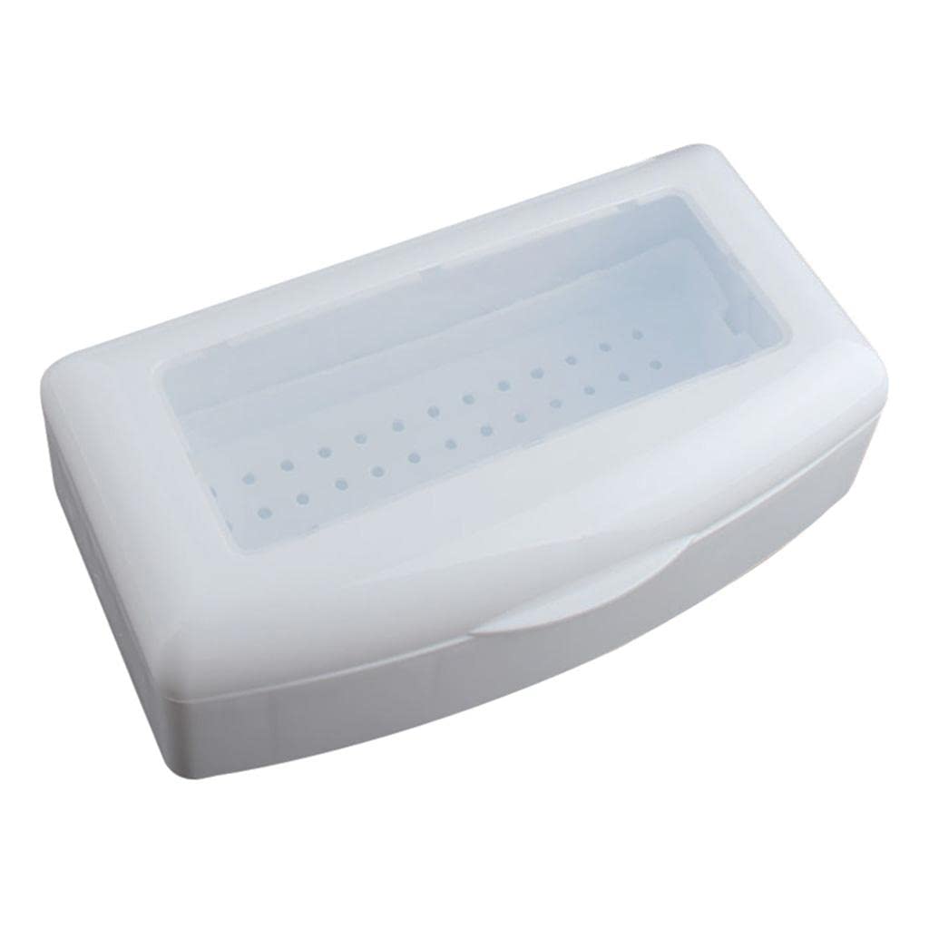 Professional Nail Art Tool Clean Sterilizer Box - UV Sanitizer & Storage Organizer Case for Manicure Tools - Perfect for Salon, Home & Travel Use