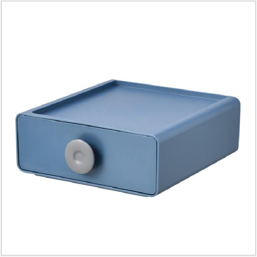 NICEDAYFY Stackable Desktop Storage Box with Drawers - Organizer for Bedroom, Office, and Workspace - Compact Multi-Color Storage Cabinet (Color A) - Perfect for Organizing Stationery, Cosmetics, and Small Accessories