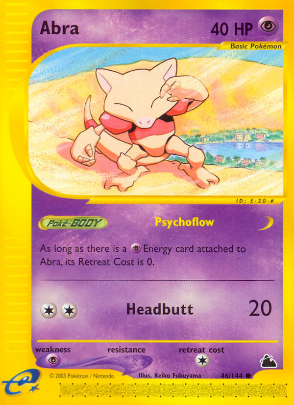 Abra (46/144) Skyridge Pokemon Card - Rare Collectible Trading Card for Battles & Gaming