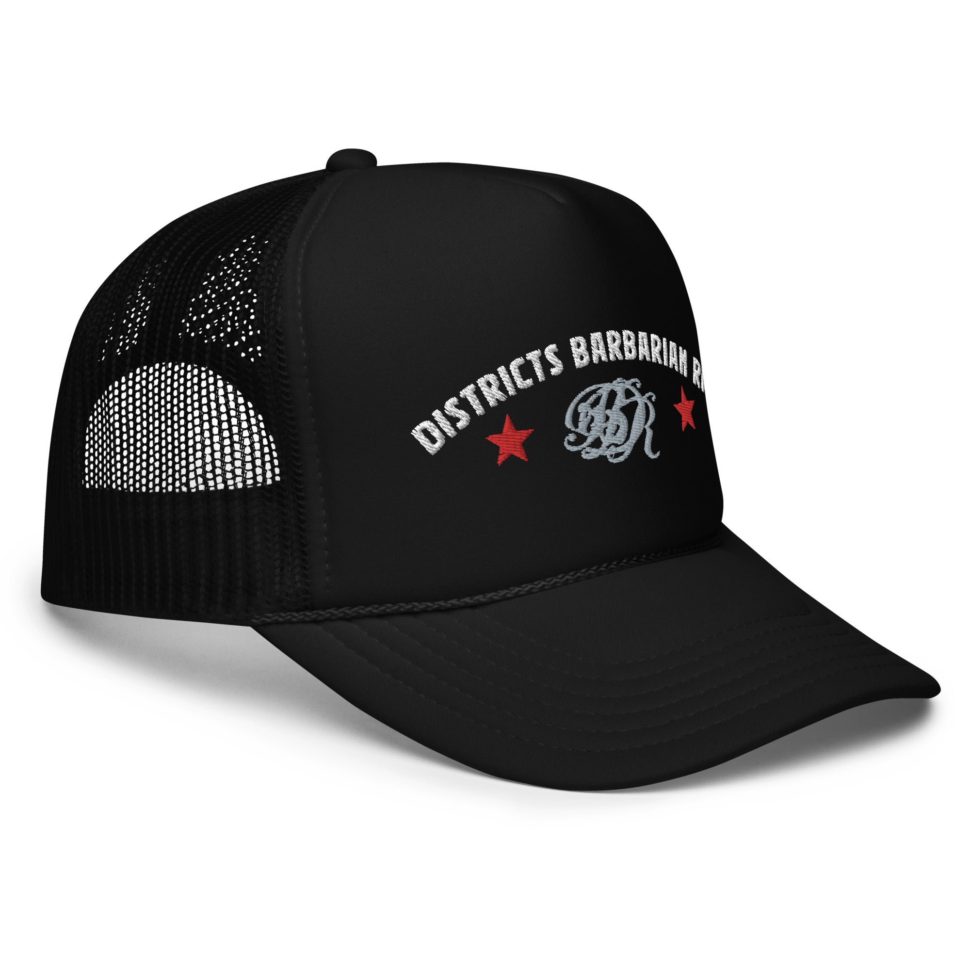 Districts Barbarian RFC Foam Trucker Hat - Adjustable Snapback Cap for Men & Women - Perfect for Outdoor Sports, Hiking, and Casual Wear