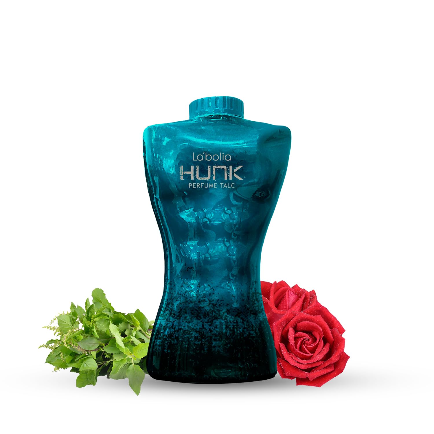 Labolia Hunk Men's Perfumed Talcum Powder 300g + 100g (Blue) | Long-Lasting Fragrance & Sweat Protection | Ideal for Gym, Work & Daily Use