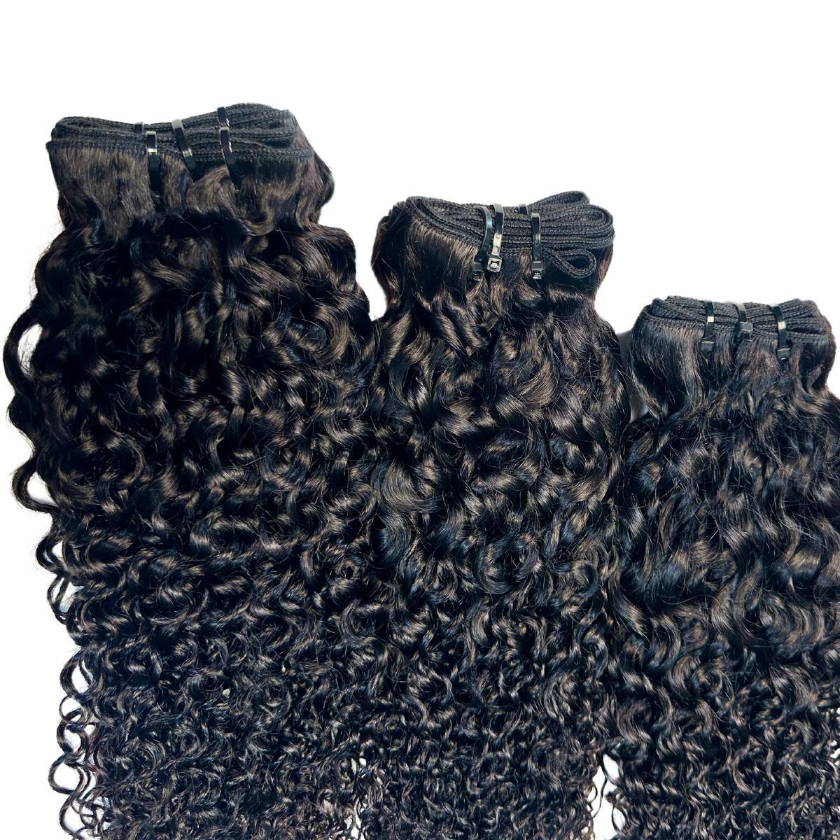 100% Human Hair Bundles with Natural Curly Texture - Bulk Wholesale Deals for Salon & Styling | Perfect for Weaves, Extensions & Protective Hairstyles