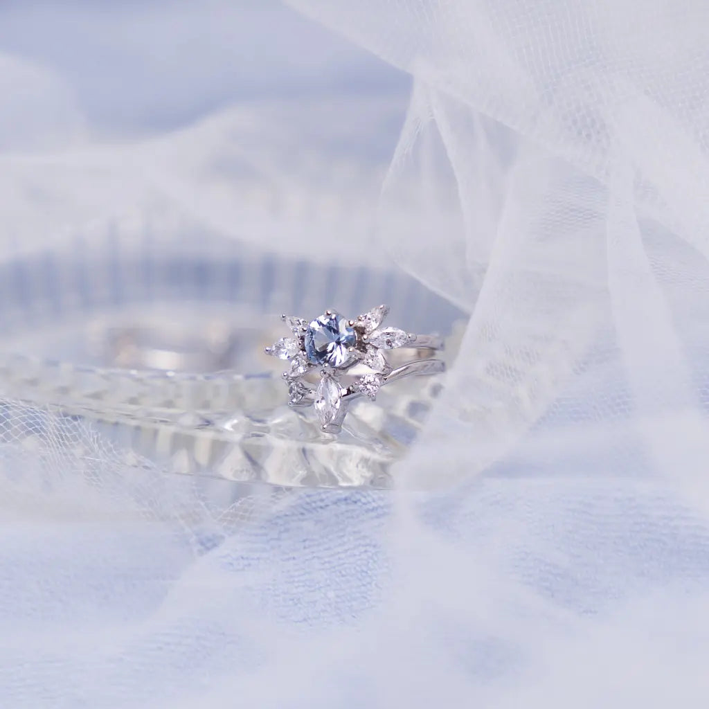 Blue Zelda Ring Set - Elegant Video Game Inspired Jewelry for Cosplay, Gifts & Everyday Wear | Perfect for Fans of The Legend of Zelda