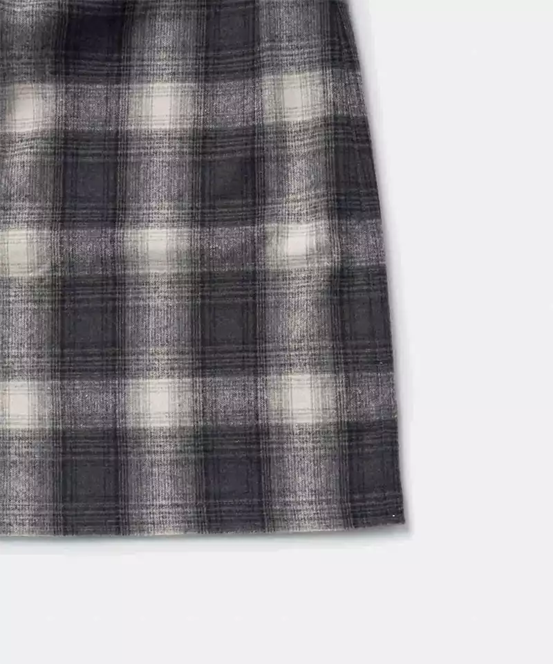 Wool Paneled Skirt for Women - Elegant A-Line Midi Skirt with Side Slits - Perfect for Office, Parties & Fall/Winter Fashion