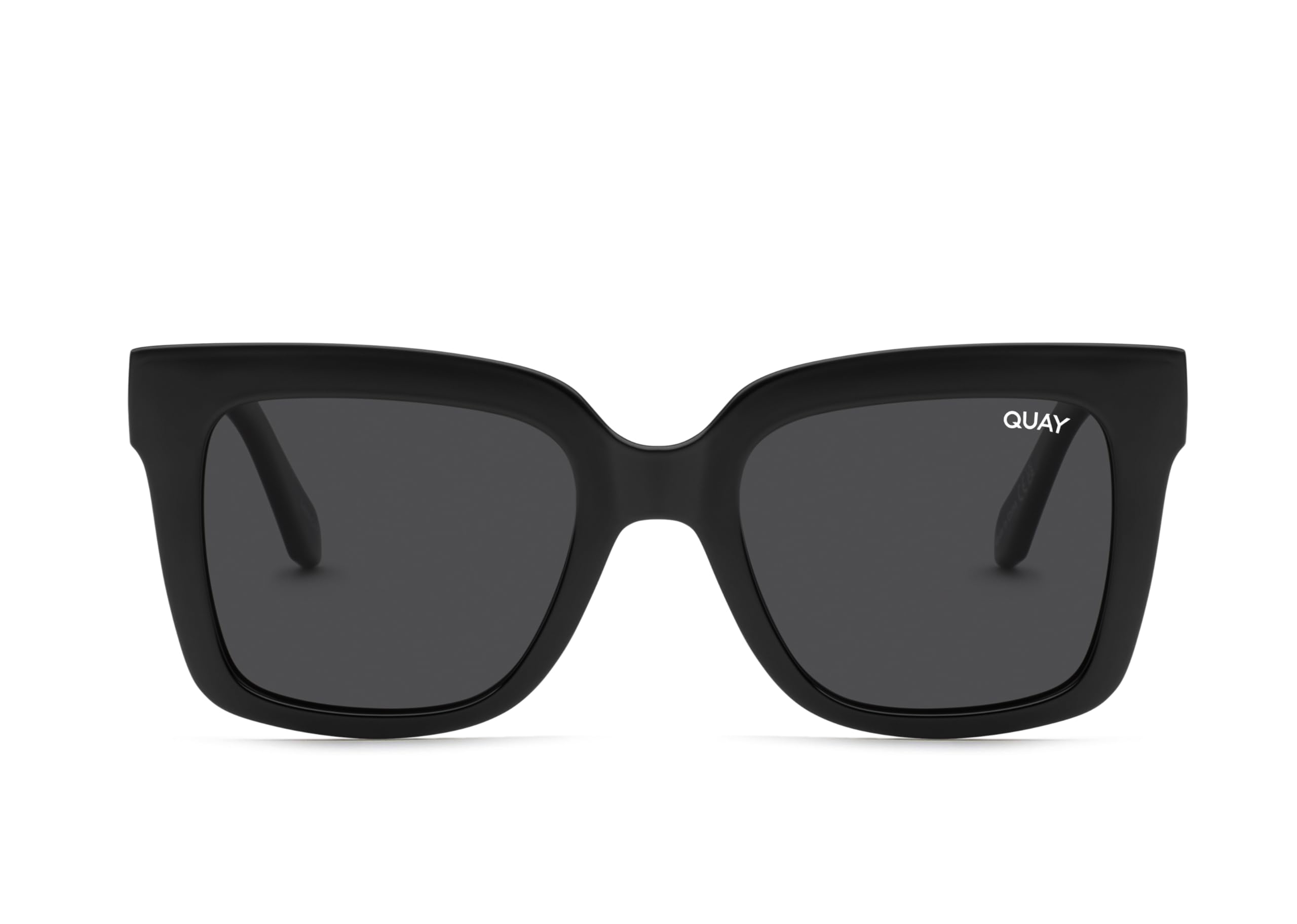 Quay Women's Polarized Sunglasses - UV Protection Oversized Square Lenses for Women - Fashionable Icy Black Shades for Beach, Driving & Outdoor Activities