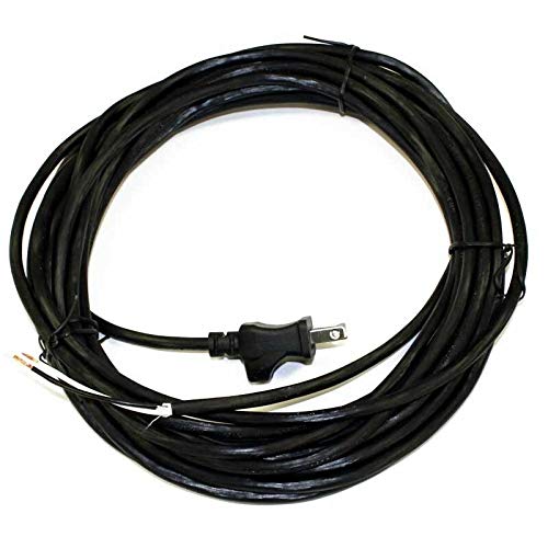 30ft Black Replacement Power Cord for Upright Vacuum Cleaners - Compatible with Hoover, Royal & Dirt Devil - Perfect for Home Cleaning & Maintenance