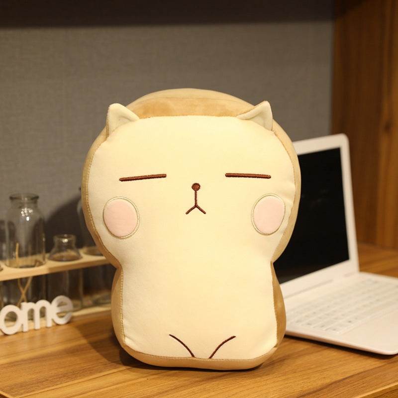 Judgmental Mini Cat Plush Toy - Cute Stuffed Animal for Cat Lovers, Home Decor, Desk Companion & Gift Idea